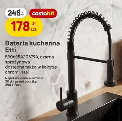 Bateria kuchenna Etti stal promocja w Castorama