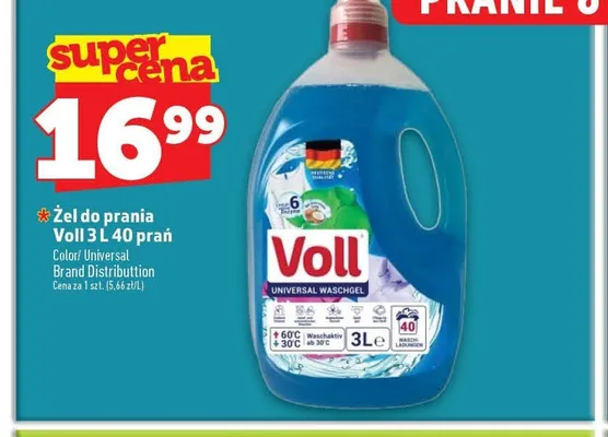 Żel do prania Voll Universal promocja w TOPAZ
