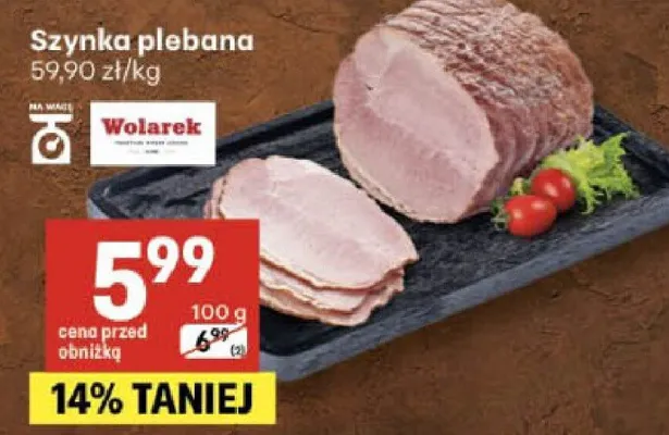 Szynka plebana Wolarek promocja w Delikatesy Centrum