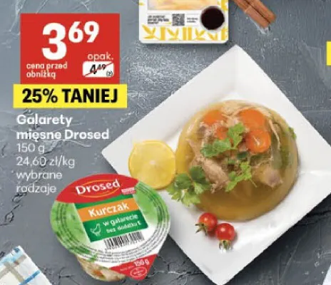 Galaretki mięsne Drosed promocja w Delikatesy Centrum