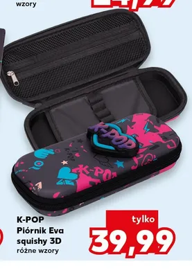 Piórnik EVA squishy 3D K-POP promocja w Kaufland