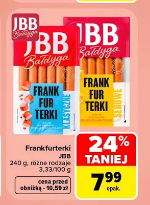 Frankfurterki klasyczne JBB promocja w Carrefour