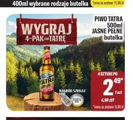 Piwo Tatra Jasne Pełne promocja w Tomi Markt