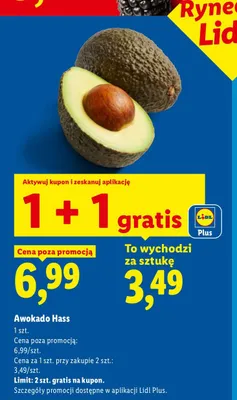 Awokado Hass promocja w Lidl