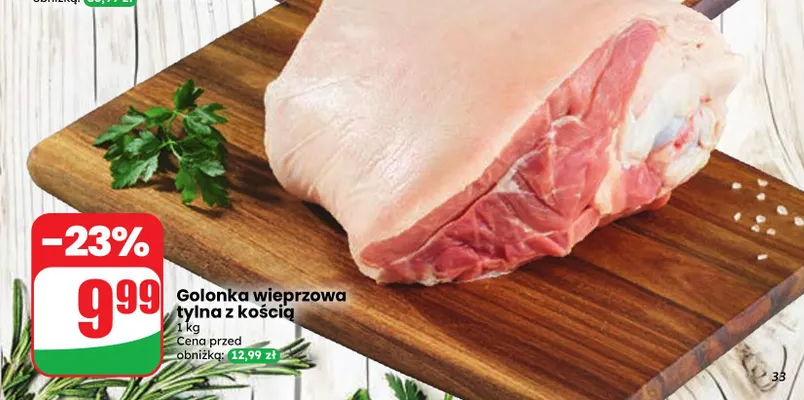 Golonka wieprzowa tylna z kością Agro Rydzyna promocja w Dino