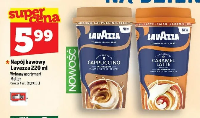 Napój kawowy Lavazza Cappuccino promocja w TOPAZ