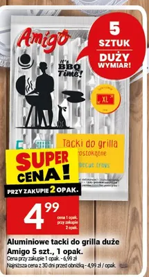 Aluminiowe tacki do grilla duże Amigo 5szt. promocja w Twój Market