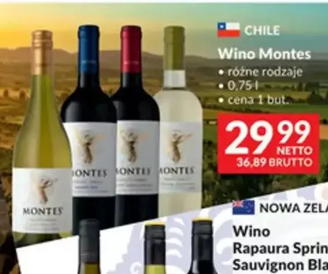 Wino Montes promocja w Makro