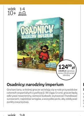 Gra Osadnicy: narodziny imperium promocja w Empik