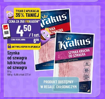 Szynka krucha od szwagra Krakus promocja w POLOmarket