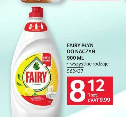 Płyn do naczyń Fairy promocja w Selgros