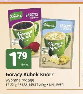 Gorący Kubek barszcz czerwony Knorr promocja w Marketvita
