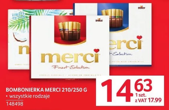 Bombonierka MERCI promocja w Selgros