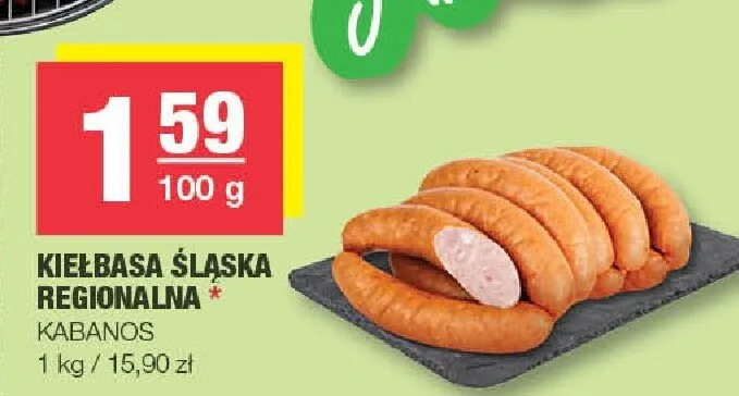 Kiełbasa śląska regionalna Kabanos promocja w SPAR