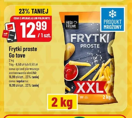 Frytki proste Go tove promocja w POLOmarket