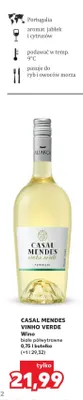 Wino białe półwytrawne Casal Mendes Vinho Verde promocja w Kaufland