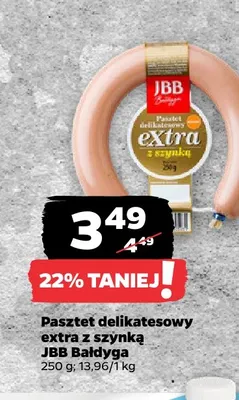Pasztet delikatesowy extra z szynką promocja w Netto