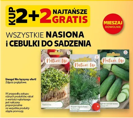 Nasiona i cebulki do sadzenia promocja w Kaufland