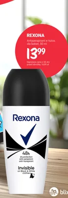 Antyperspirant w kulce dla kobiet Invisible on Black & White promocja w Rossmann