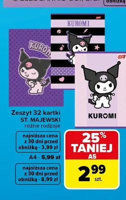 Zeszyt A5 32 kartki St. Majewski promocja w Carrefour