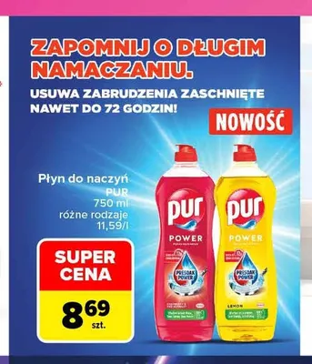 Płyn do naczyń Pur promocja w Carrefour