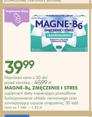 Suplement diety Magne-B6 Zmęczenie i Stres promocja w Super-Pharm