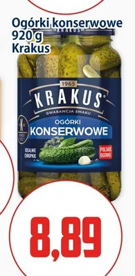 Ogórki konserwowe Krakus promocja w Kupiec