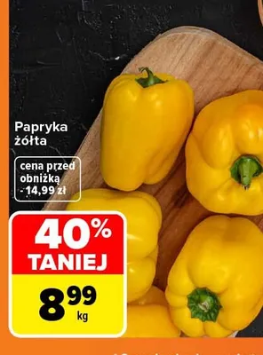Papryka żółta promocja w Carrefour
