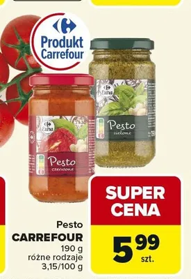 Pesto zielone CARREFOUR promocja w Carrefour