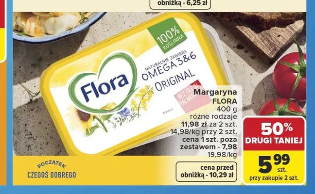 Margaryna Flora Original promocja w Carrefour