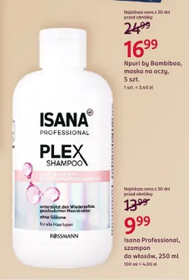 Szampon do włosów Isana Professional Plex promocja w Rossmann