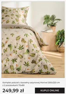 Komplet pościeli z bawełny satynowej Morivel home&you promocja w home&you