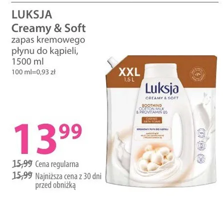Creamy & Soft zapach kremowego płynu do kąpieli promocja w Hebe