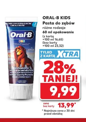 Pasta do zębów Kids Oral-B promocja w Kaufland