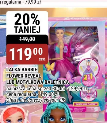 Lalka Barbie motylkowa baletnica promocja w bi1