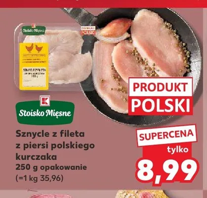 Sznycle z fileta z piersi kurczaka Stoisko Mięsne polskie promocja w Kaufland