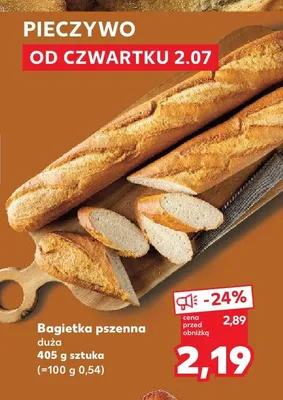 Bagietka pszenna duża promocja w Kaufland
