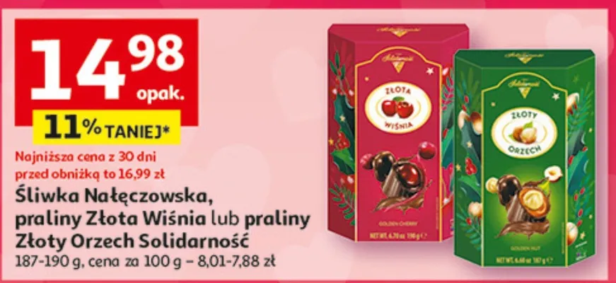 Praliny Złota Wiśnia promocja w Auchan