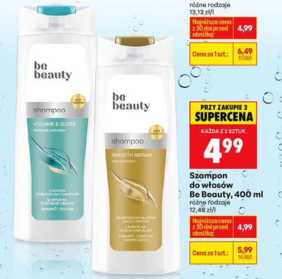 Szampon do włosów różne rodzaje promocja w Biedronka
