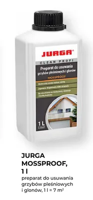 Preparat do usuwania grzybów pleśniowych i glonów Jurga Mossproof promocja w PSB Mrówka