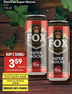 Piwo Super Mocne promocja w Delikatesy Centrum
