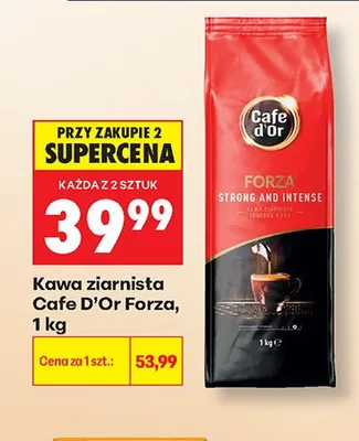 Kawa ziarnista Cafe D'Or Forza promocja w Biedronka