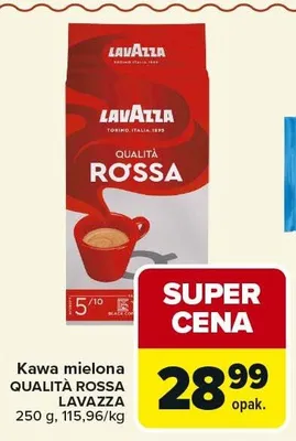 Kawa mielona QUALITÀ ROSSA LAVAZZA promocja w Carrefour