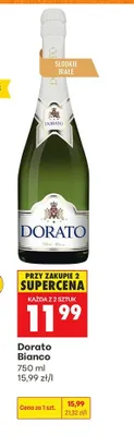Wino musujące Dorato Bianco promocja w Biedronka