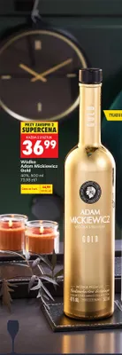 Wódka Adam Mickiewicz Gold 40% promocja w Biedronka