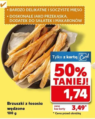 Brzuszki z łososia wędzone promocja w Kaufland