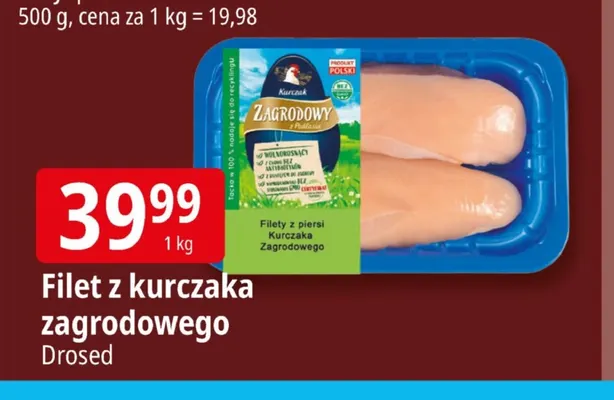 Filet z kurczaka zagrodowego Drosed promocja w Leclerc