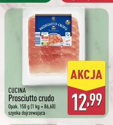 Szynka dojrzewająca Prosciutto crudo Cucina promocja w Aldi