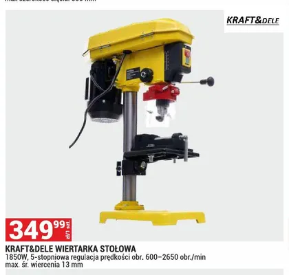 Wiertarka stołowa Kraft & Dele promocja w Merkury Market