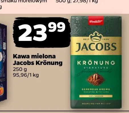 Kawa mielona Jacobs Krönung promocja w Netto